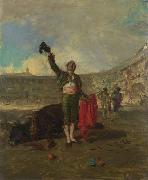 Mariano Fortuny y Marsal The Bull-Fighters Salute oil painting on canvas